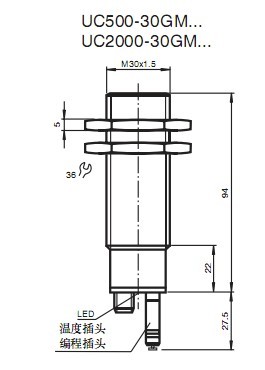 UC500-30GM-IUR2-V15  
ؼ: